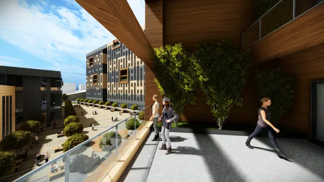 İzmir Metropolitan Municipality Evka-3 Female Student Dormitory – view 10