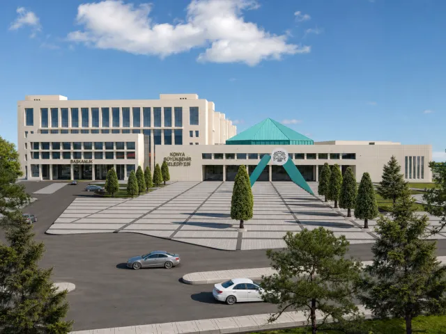Konya Metropolitan Municipality Service Building Proposal – view 2
